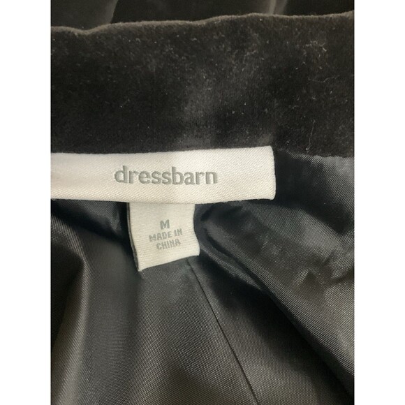 VTG Womens Embroidered Floral Velvet Blazer M Black Y2K Whimsigoth Cottage Witch - Picture 4 of 6